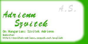 adrienn szvitek business card